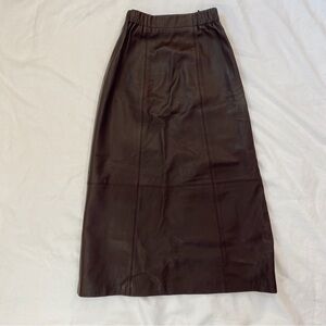 Vintage Doncaster Leather Skirt